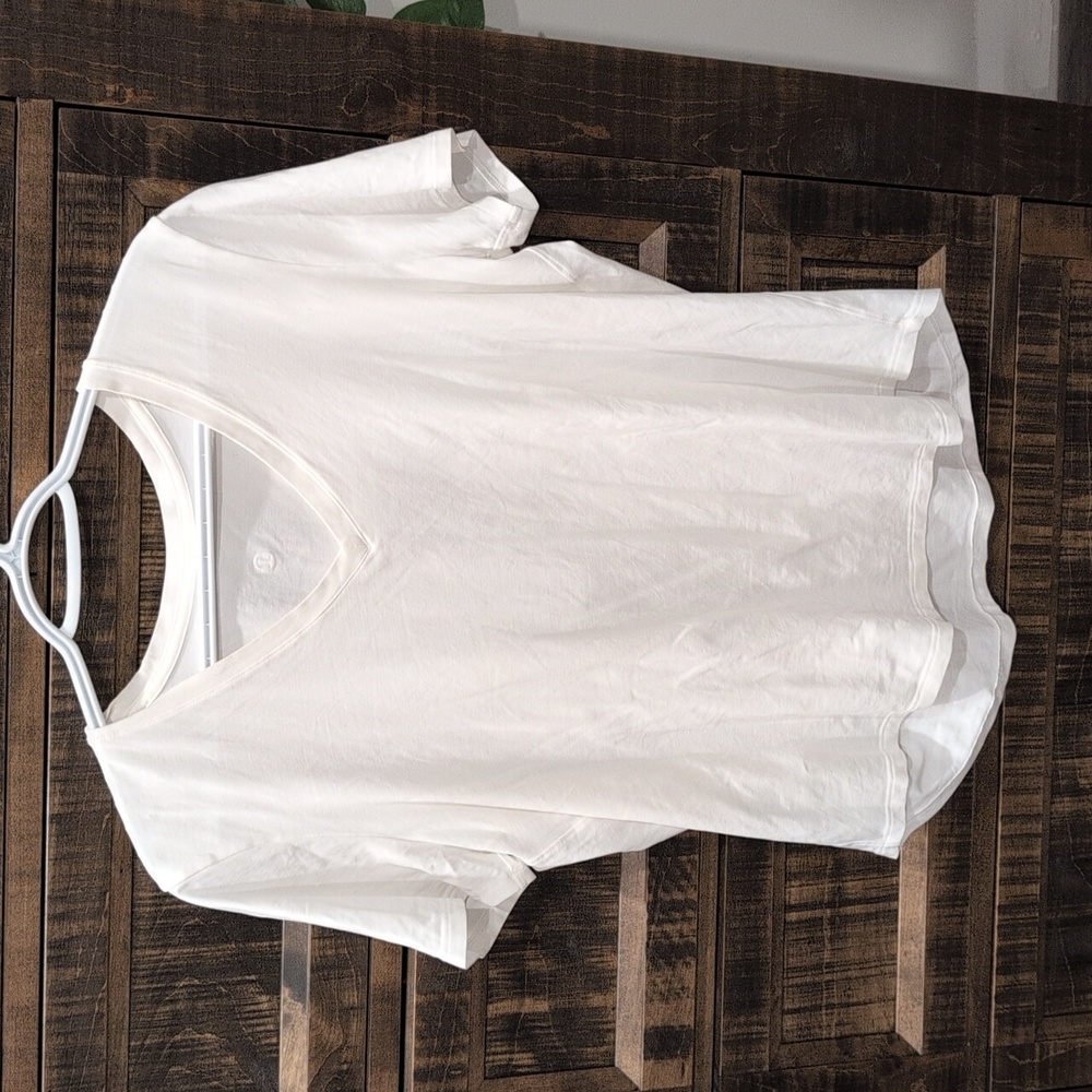 White lulu tshirt (size large)